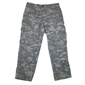 US Military ACU Digital Camo Tactical Pants Medium Short Ripstop Fabric Cargo